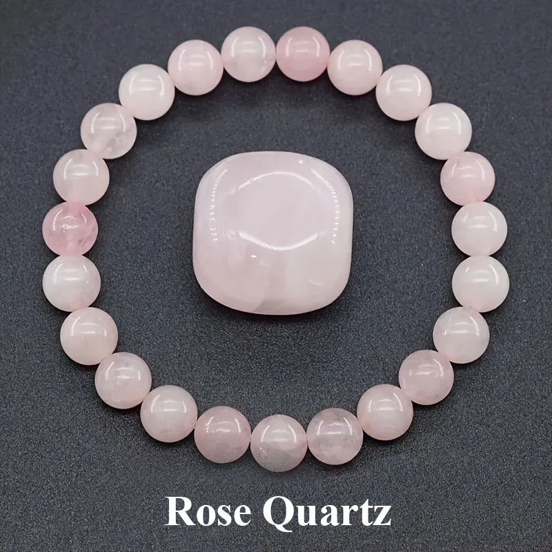 9pcs Natural Stone Beaded Stretch Bracelets Set, Yoga Gifts